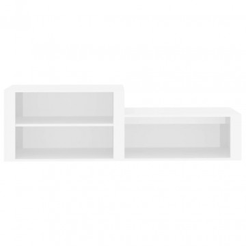 Pantofar, alb, 150x35x45 cm, lemn compozit - Img 8