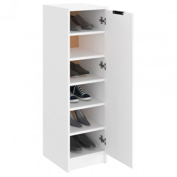 Pantofar, alb, 30x35x100 cm, lemn compozit - Img 4