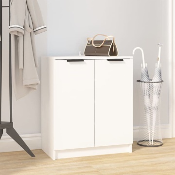 Pantofar, alb, 59x35x70 cm, lemn prelucrat - Img 1