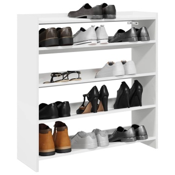 Pantofar, alb, 80x25x81 cm, lemn prelucrat - Img 1