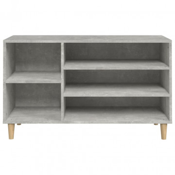 Pantofar, gri beton, 102x36x60 cm, lemn prelucrat - Img 8