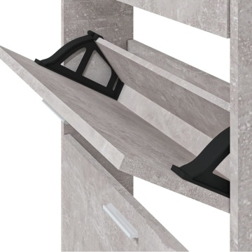 Pantofar, gri beton, 59x17x108 cm, lemn compozit - Img 7