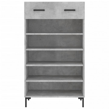 Pantofar, gri beton, 60x35x105 cm, lemn compozit - Img 5