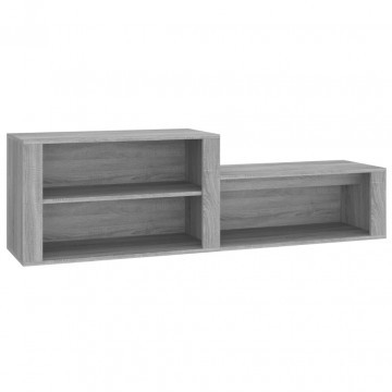 Pantofar, gri sonoma, 150x35x45 cm, lemn prelucrat - Img 2