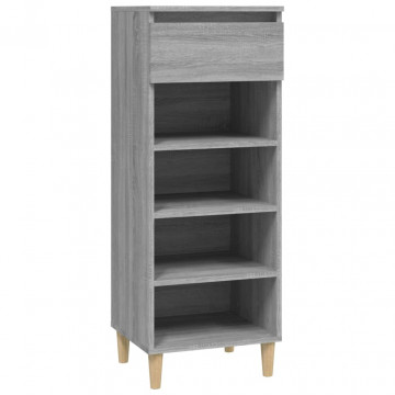 Pantofar, gri sonoma, 40x36x105 cm, lemn prelucrat - Img 2