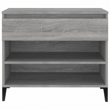 Pantofar, gri sonoma, 70x36x60 cm, lemn prelucrat - Img 6