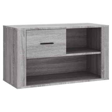 Pantofar, gri sonoma, 80x35x45 cm, lemn prelucrat - Img 2