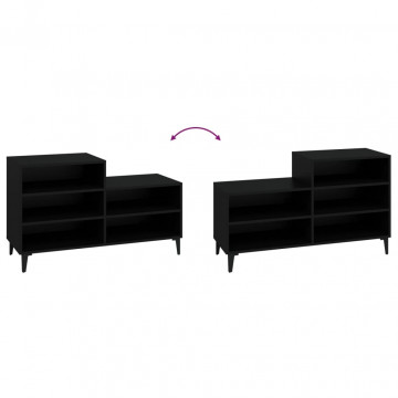 Pantofar, negru, 102x36x60 cm, lemn compozit - Img 8