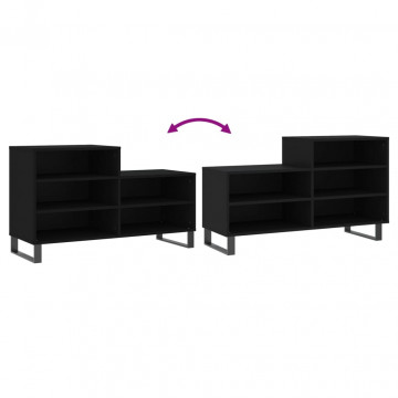 Pantofar, negru, 102x36x60 cm, lemn compozit - Img 6
