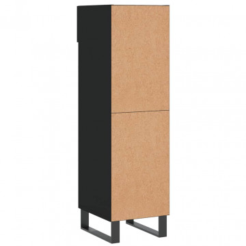 Pantofar, negru, 30x35x105 cm, lemn compozit - Img 7