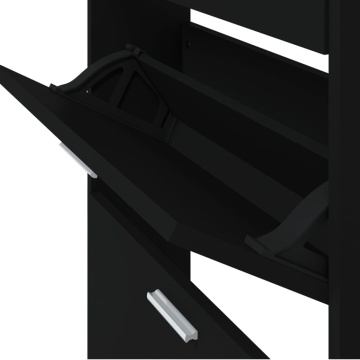 Pantofar, negru, 59x17x169 cm, lemn compozit - Img 7