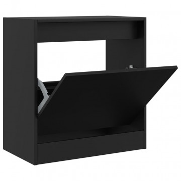 Pantofar, negru, 60x34x63,5 cm, lemn compozit - Img 2