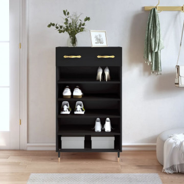 Pantofar, negru, 60x35x105 cm, lemn compozit - Img 1