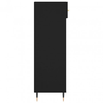 Pantofar, negru, 60x35x105 cm, lemn compozit - Img 6