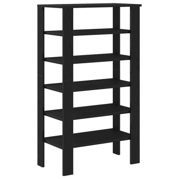 Pantofar, negru, 61x32x105 cm, lemn prelucrat - Img 5