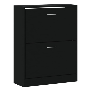 Pantofar, negru, 63x24x81 cm, lemn compozit - Img 3