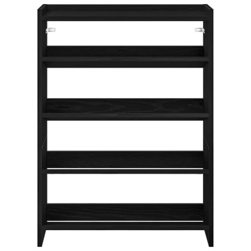Pantofar, negru, 80x25x61,5 cm, lemn prelucrat - Img 4
