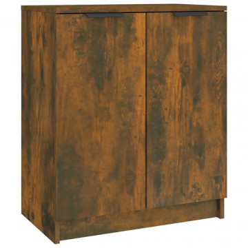 Pantofar, stejar fumuriu, 59x35x70 cm, lemn prelucrat - Img 2