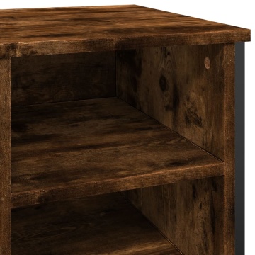 Pantofar, stejar fumuriu, 90x38x61,5 cm, lemn prelucrat - Img 6