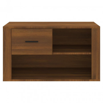 Pantofar, stejar maro, 80x35x45 cm, lemn compozit - Img 8