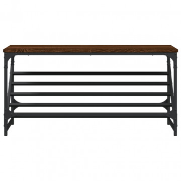 Pantofar, stejar maro, 90x30x45 cm, lemn compozit - Img 4