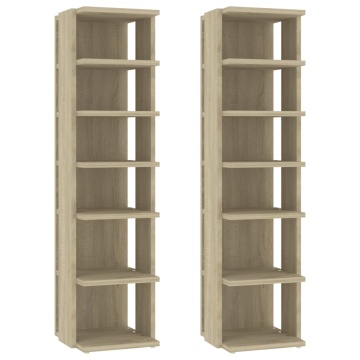Pantofare, 2 buc., stejar sonoma, 27,5x27x102 cm - Img 2