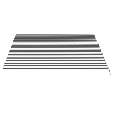 Pânză de rezervă copertină, antracit și alb, 4x3,5 m - Img 4