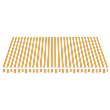 Pânză de rezervă copertină, galben și alb, 4x3,5 m - Img 3