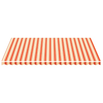 Pânză de rezervă copertină, galben și portocaliu, 5x3,5 m - Img 3