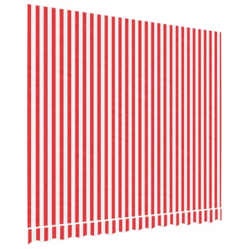 Pânză de rezervă copertină, roșie și albă, 3x2,5 m - Img 2