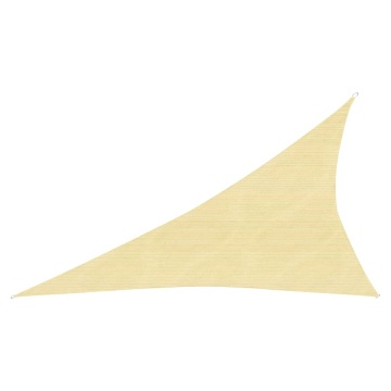 Pânză parasolar, bej, 3x4x5 m, HDPE, 160 g/m² - Img 1