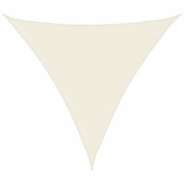 Pânză parasolar, crem, 3x3x3 m, țesătură oxford, triunghiular - Img 2