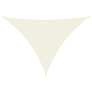 Pânză parasolar, crem, 4x4x5,8 m, țesătură oxford, triunghiular - Img 2