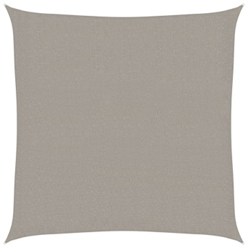 Pânză parasolar, gri deschis, 3x3 m, pătrat, 160 g/m², HDPE - Img 2