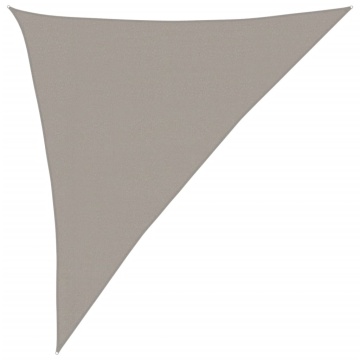 Pânză parasolar gri deschis 3x4x5m HDPE 160 g/m² triunghiular - Img 2