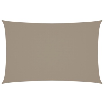 Pânză parasolar gri taupe 2,5x5m țesătură oxford dreptunghiular - Img 2