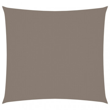 Pânză parasolar, gri taupe, 3,6x3,6 m, țesătură oxford, pătrat - Img 1