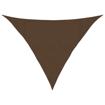 Pânză parasolar, maro, 3,5x3,5x4,9 m, HDPE, 160 g/m² - Img 2