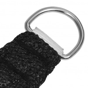 Pânză parasolar, negru, 3,6 x 3,6 m, HDPE, 160 g/m² - Img 4