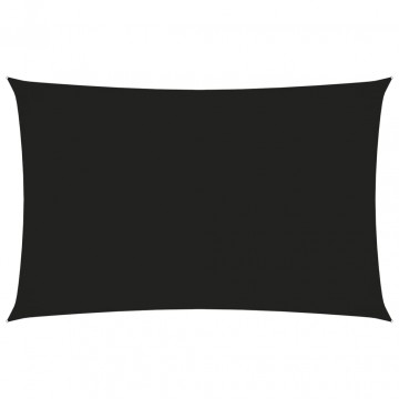Pânză parasolar, negru, 3x6 m, țesătură oxford, dreptunghiular - Img 1