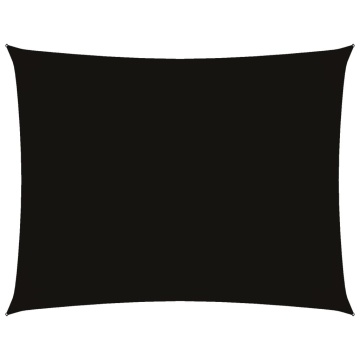 Pânză parasolar, negru, 4x6 m, țesătură oxford, dreptunghiular - Img 2