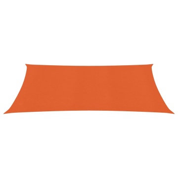 Pânză parasolar, portocaliu dreptunghiular 4x5 m HDPE 160 g/m² - Img 2