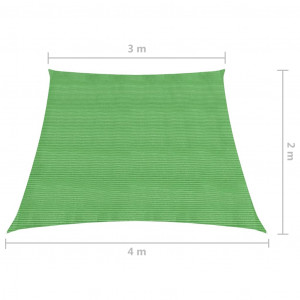 Pânză parasolar, verde deschis, 3/4x2 m, HDPE, 160 g/m² - Img 5