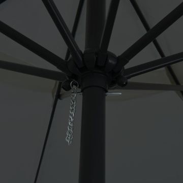 Parasol Grădină ø395x245 cm Antracit - Img 4