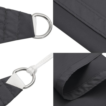 Parasolar, antracit, 3x4x4 m, țesătură oxford, triunghiular - Img 4