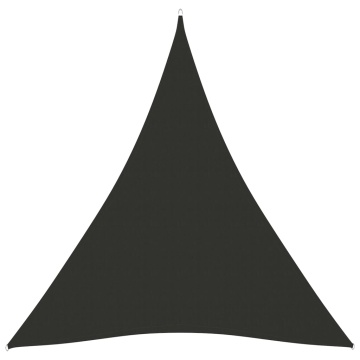 Parasolar, antracit, 4x5x5 m, țesătură oxford, triunghiular - Img 2
