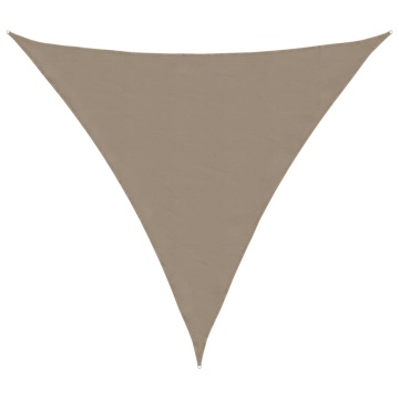 Parasolar, gri taupe, 3x3x3 m, țesătură oxford, triunghiular - Img 2