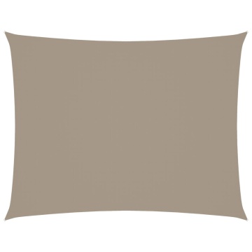 Parasolar, gri taupe, 3x4 m, țesătură oxford, dreptunghiular - Img 2