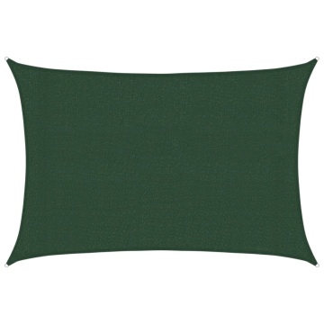 Parasolar, verde închis, 3x4 m, HDPE, 160 g/m² - Img 2