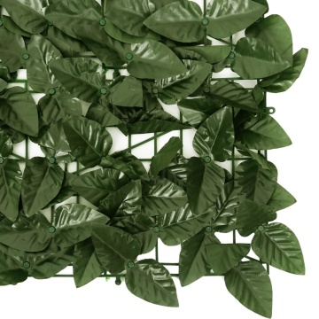 Paravan de balcon, frunze verde închis, 400x150 cm - Img 4